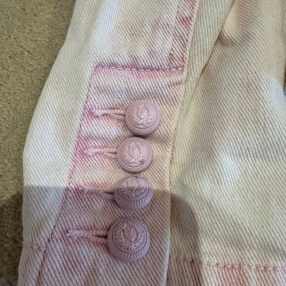 Generation Love Baby Pink Denim Double Breasted Blazer - Picture 13 of 16